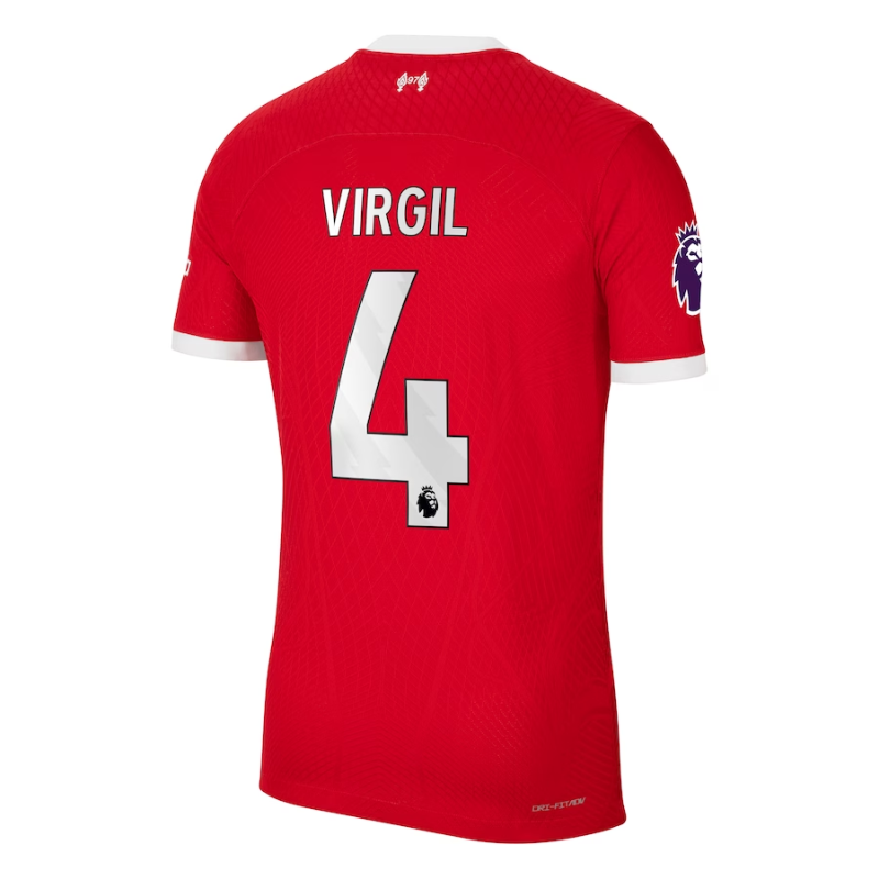 Virgil Van Dijk 4 Printing Liverpool 2023/24 Home Player Jersey - Red