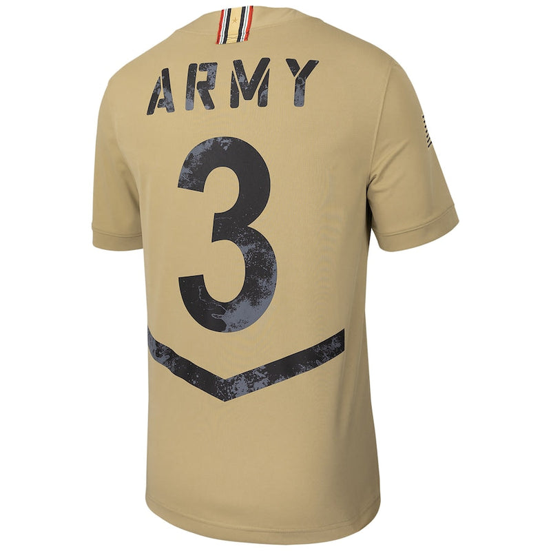 #3 Army Black Knights Nike 2023 Rivalry Collection Untouchable Football Replica Jersey - Tan