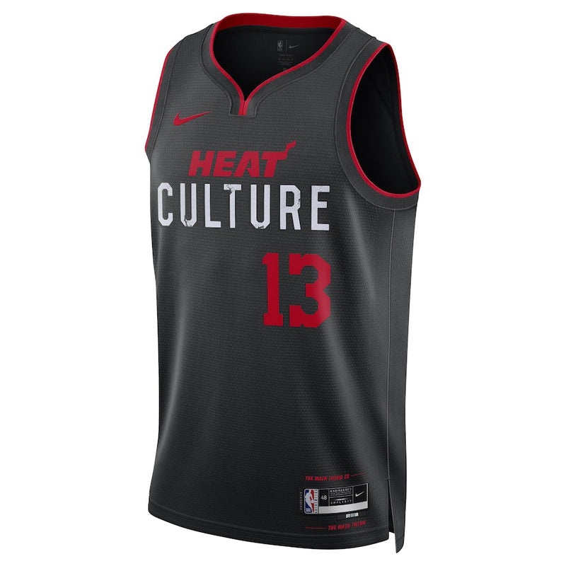 Bam Adebayo Miami Heat Nike Unisex 2023/24 Swingman Jersey - Black - City Edition