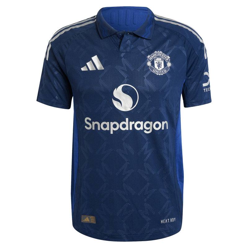 Manchester United adidas Away Shirt 2024-25 Custom Jersey - Blue