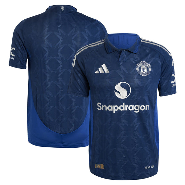 Manchester United adidas Away Shirt 2024-25 Custom Jersey - Blue