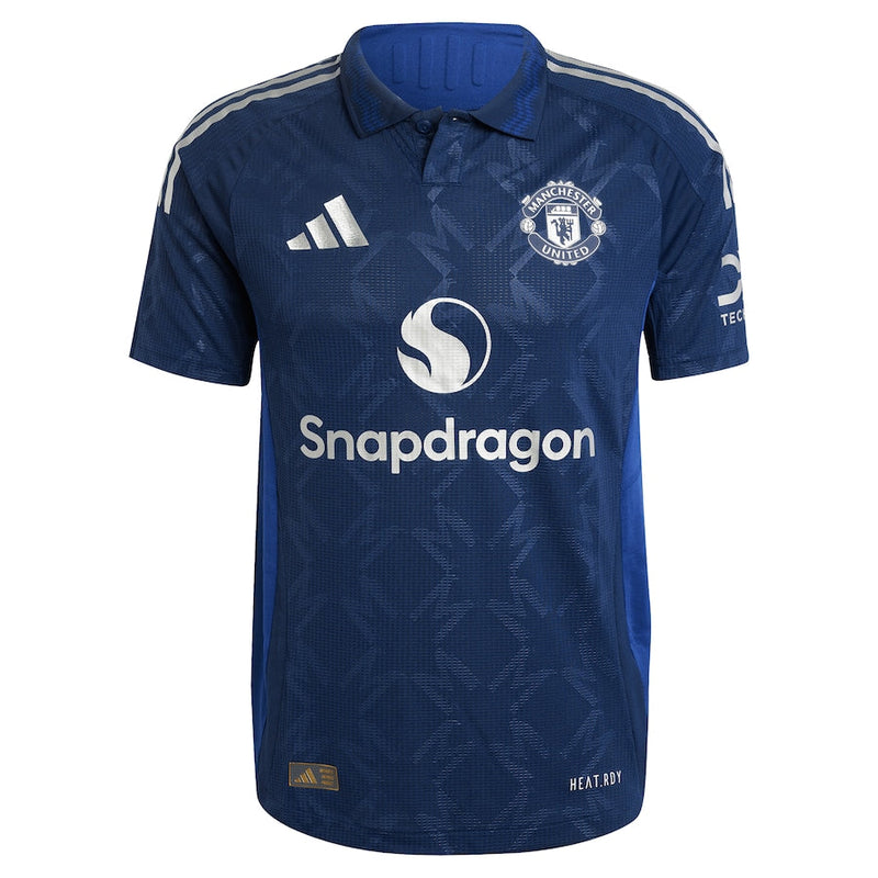 Manchester United EPL adidas Away Shirt 2024-25 with Højlund 9 printing Jersey - Blue