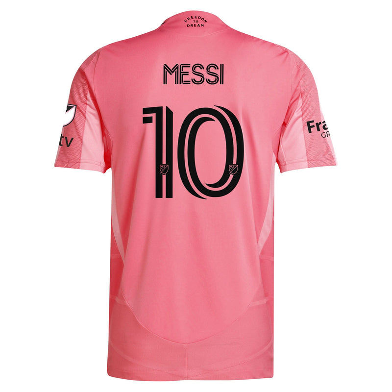 Lionel Messi Inter Miami CF adidas 2025 Euforia Authentic Player Jersey - Light Pink