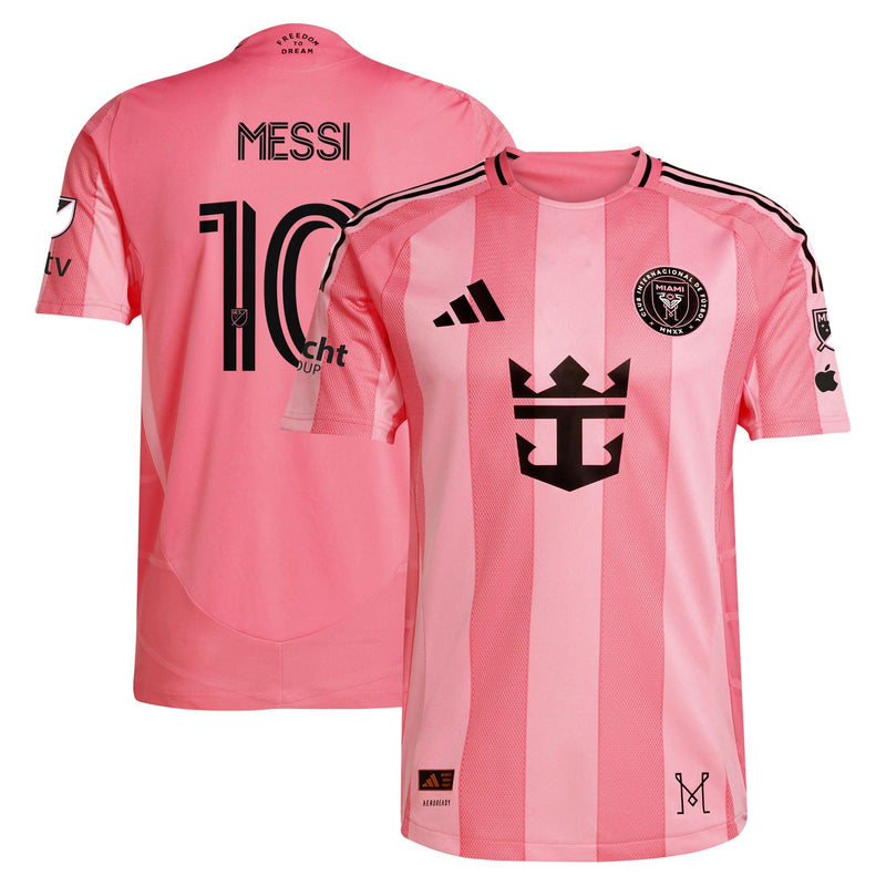 Lionel Messi Inter Miami CF adidas 2025 Euforia Authentic Player Jersey - Light Pink