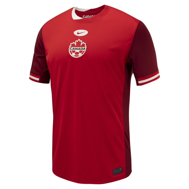 Canada Soccer Nike 2024 Home Custom Jersey - Red