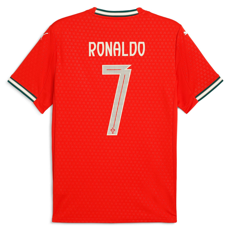 Cristiano Ronaldo Portugal National Team Puma 2025 Home Jersey - Red