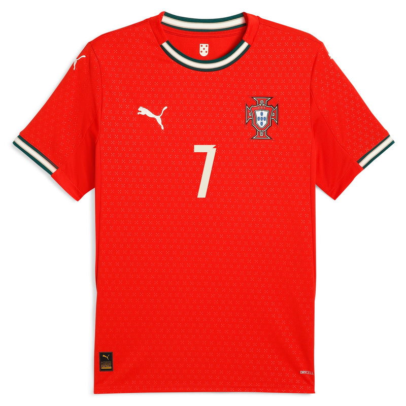 Cristiano Ronaldo Portugal National Team Puma 2025 Home Jersey - Red