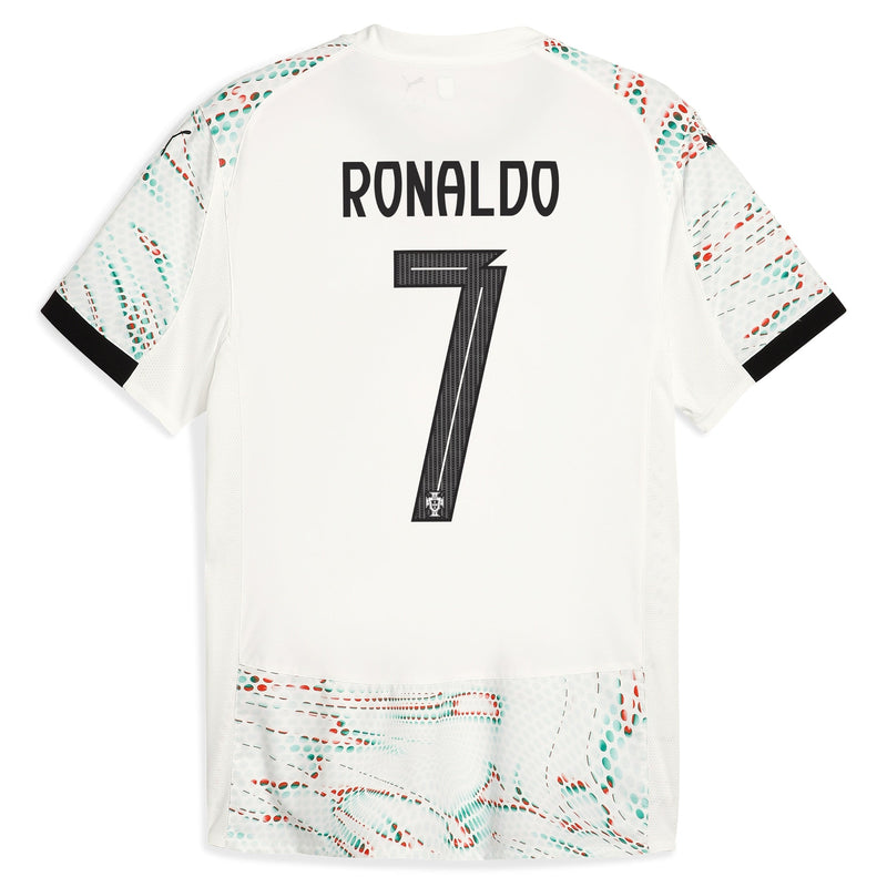 Cristiano Ronaldo Portugal National Team Puma 2025 Away Jersey - White