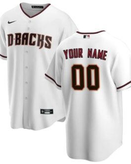 Arizona Diamondbacks 2021/22 Home Custom Jersey – White