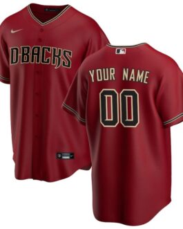 Arizona Diamondbacks 2021/22 Home Custom Jersey – Red