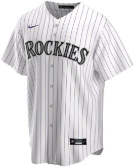 Colorado Rockies 2021/22 Home Custom Jersey – White