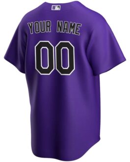 Colorado Rockies 2021/22 Home Custom Jersey – Purple