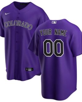Colorado Rockies 2021/22 Home Custom Jersey – Purple