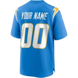 Los Angeles Chargers 202122 Custom Jersey – Blue