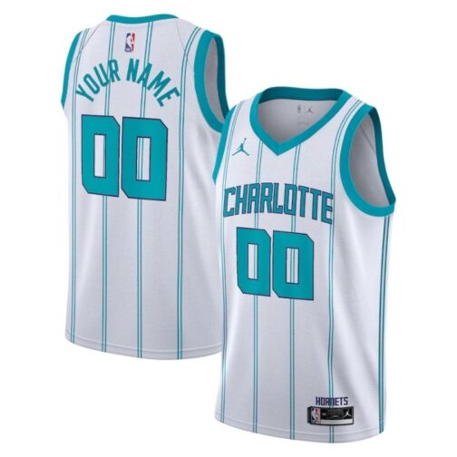 Charlotte Hornets Custom Jersey - White