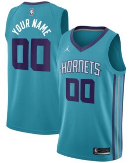 Charlotte Hornets Custom Jersey – Blue