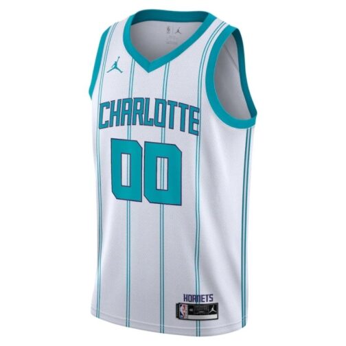 Charlotte Hornets Custom Jersey - White - Image 2