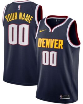 Denver Nuggets Custom Swingman Jersey Navy