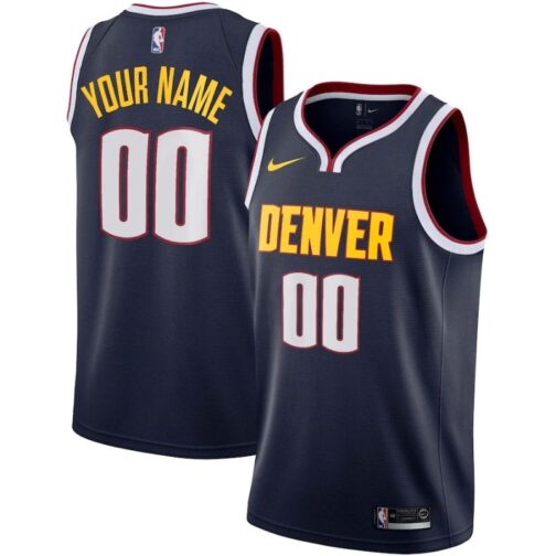 Denver Nuggets Custom Swingman Jersey Navy