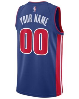 Detroit Pistons Custom Jersey – Blue