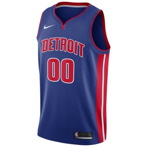 Detroit Pistons Custom Jersey - Blue - Image 3