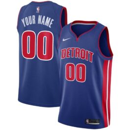 Detroit Pistons Custom Jersey – Blue