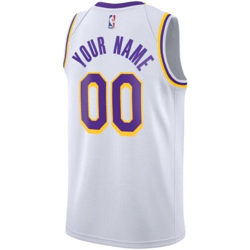 Los Angeles Lakers Custom Jersey 2022-23 with printing - Image 5
