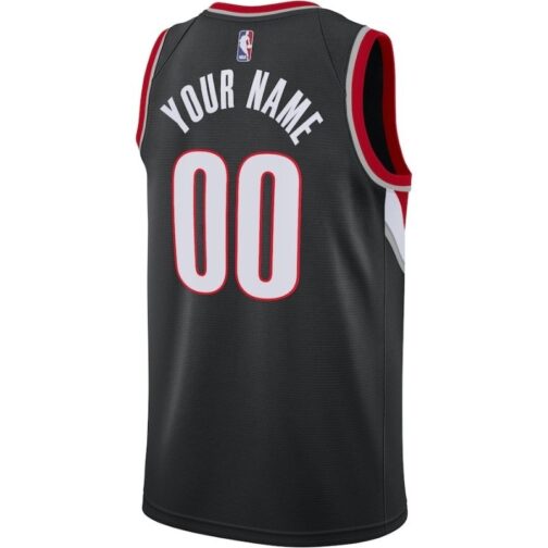 All Player’s  Portland Trail Blazers 2021/22 Swingman Jersey - Black - Image 2