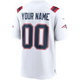 New England Patriots 2021/22 Custom Jersey – White