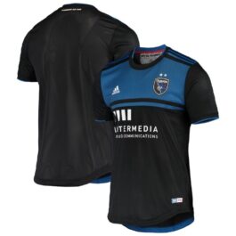2021-22 San Jose Earthquakes Home Black Authentic Custom Jersey