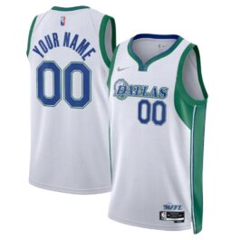Dallas Mavericks White 202122 Swingman Custom Jersey