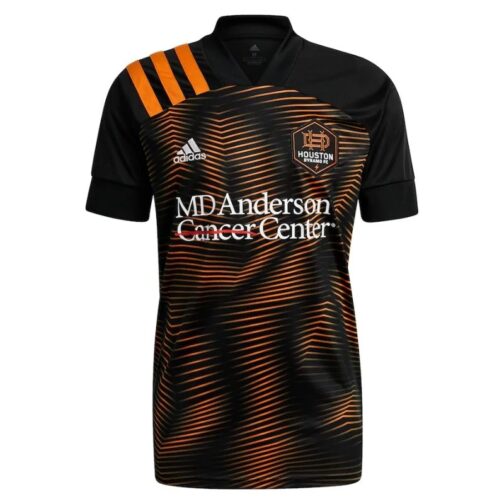 Men's Houston Dynamo FC Black 2021 Secondary Replica Custom Jersey