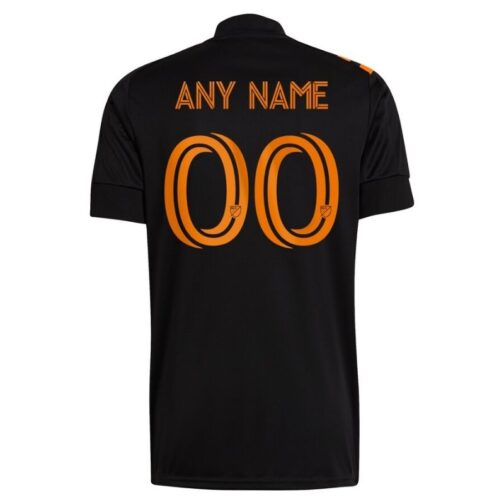 Men's Houston Dynamo FC Black 2021 Secondary Replica Custom Jersey