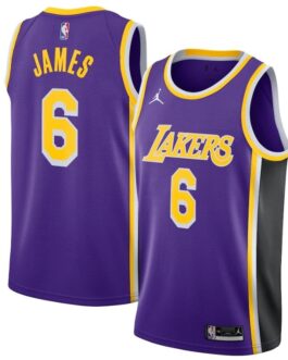 Los Angeles Lakers LeBron James Purple 2021/22 #6 Swingman Player Jersey