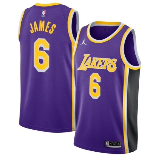 Los Angeles Lakers LeBron James Purple 2021/22 #6 Swingman Player Jersey