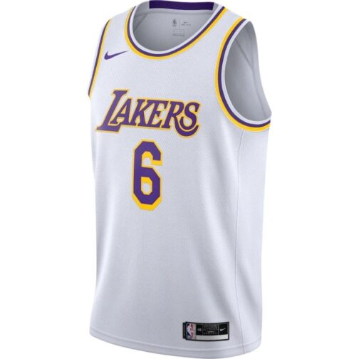 Los Angeles Lakers LeBron James Purple 2021/22 #6 Swingman Player Jersey - Image 5