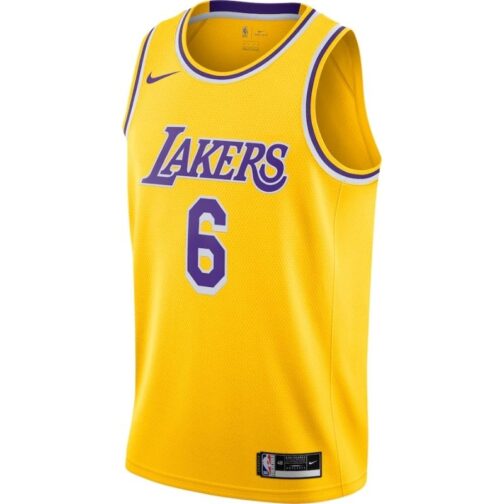 Los Angeles Lakers LeBron James Purple 2021/22 #6 Swingman Player Jersey - Image 2