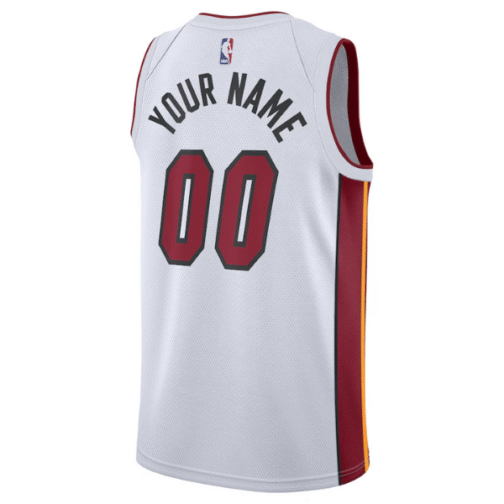 Miami Heat 2021/22 Swingman Custom Jersey - White - Image 3