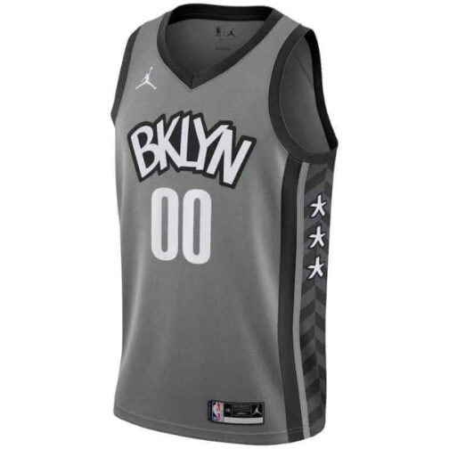 Brooklyn Nets 2021/22 Swingman Custom Jersey - Gray - Image 2