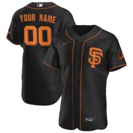 San Francisco Giants 2021/22 Home Custom Jersey – Black