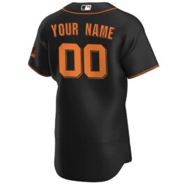San Francisco Giants 2021/22 Home Custom Jersey – Black