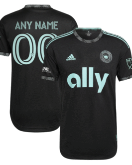 Charlotte FC 2022 Primary Authentic Custom Jersey – Black