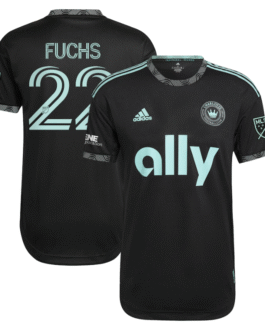 Christian Fuchs Charlotte FC 2022 Newly Minted Authentic Player Jersey – Black