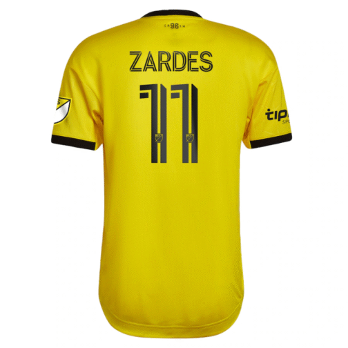 Gyasi Zardes Columbus Crew 2022 Gold Standard Kit Player Jersey - Yellow