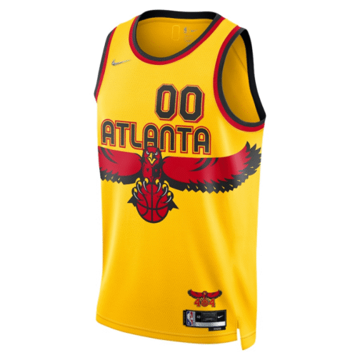 Atlanta Hawks  2022 Customized Jersey - Yellow - Image 2