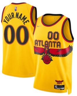 Atlanta Hawks  2022 Customized Jersey – Yellow