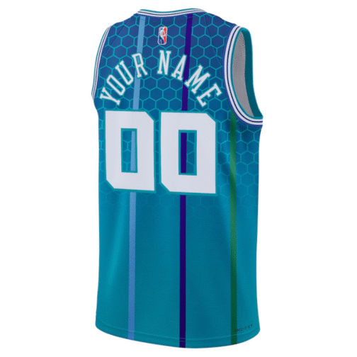 Charlotte Hornets 2022  Customized Jersey - City Edition - Teal - Image 3
