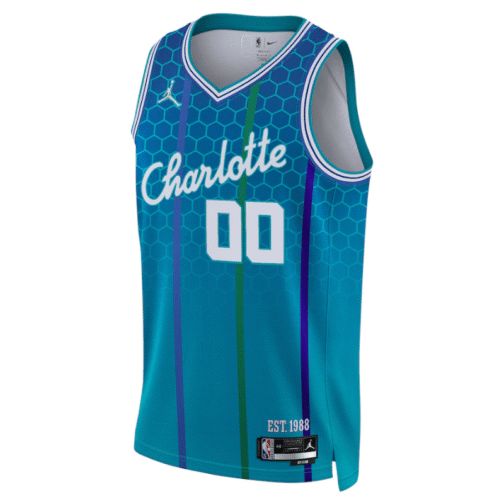 Charlotte Hornets 2022  Customized Jersey - City Edition - Teal - Image 2