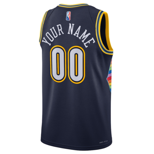 Denver Nuggets 2022 Swingman Customized Jersey - City Edition - Navy - Image 2