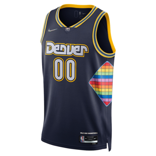 Denver Nuggets 2022 Swingman Customized Jersey - City Edition - Navy - Image 3
